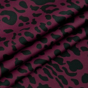 Армани принт Животные LZ P024-50D-PD-lux-04/148 90gr B принт Винный с черным 145 см