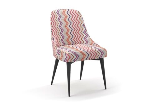 Уличная портьерная ткань Вышивка Crafty цвет Lotus малиновый 130 см (каталог Outboho, Складская коллекция Elegancia)